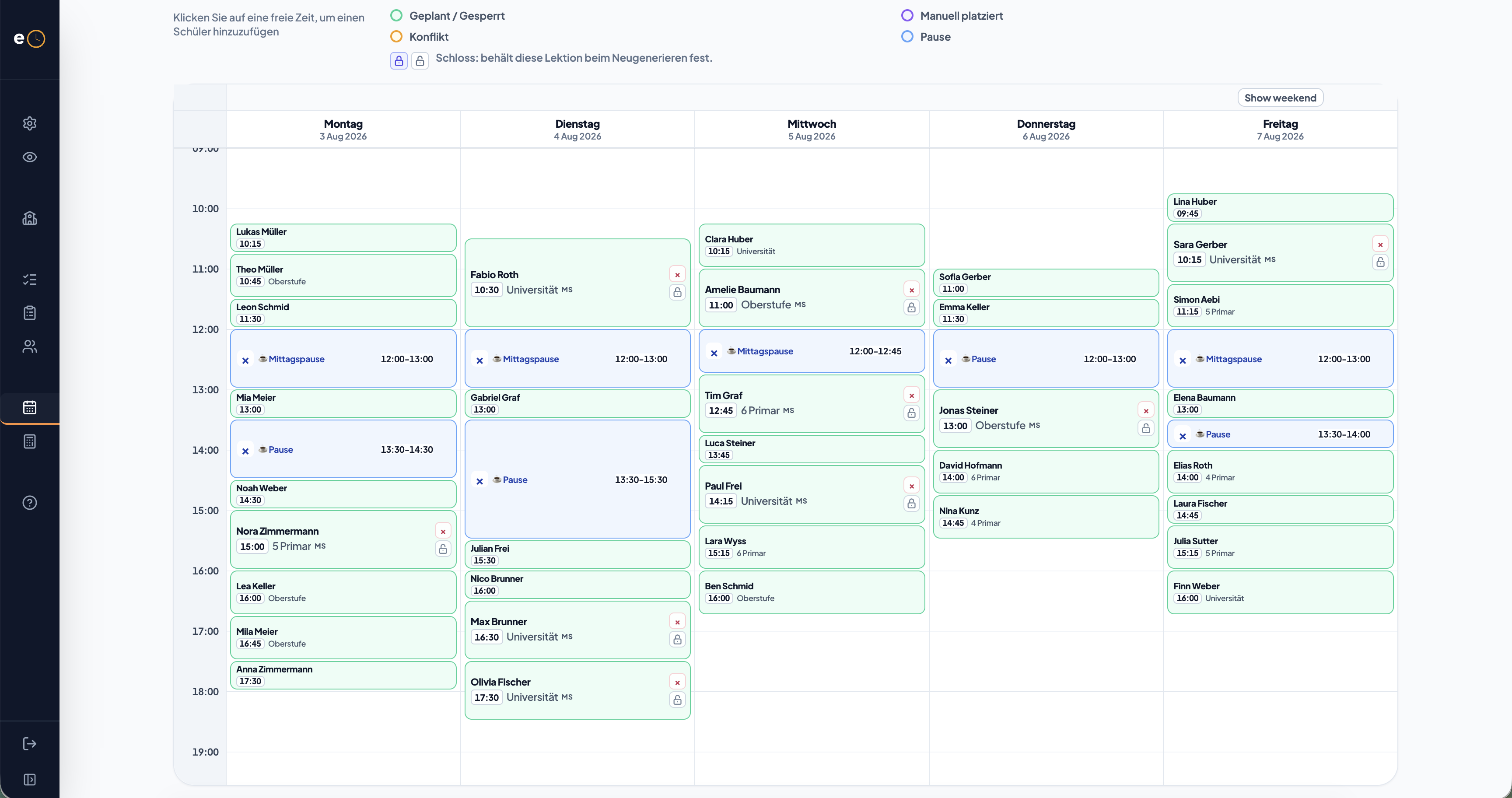 Scheduling that works around real life.